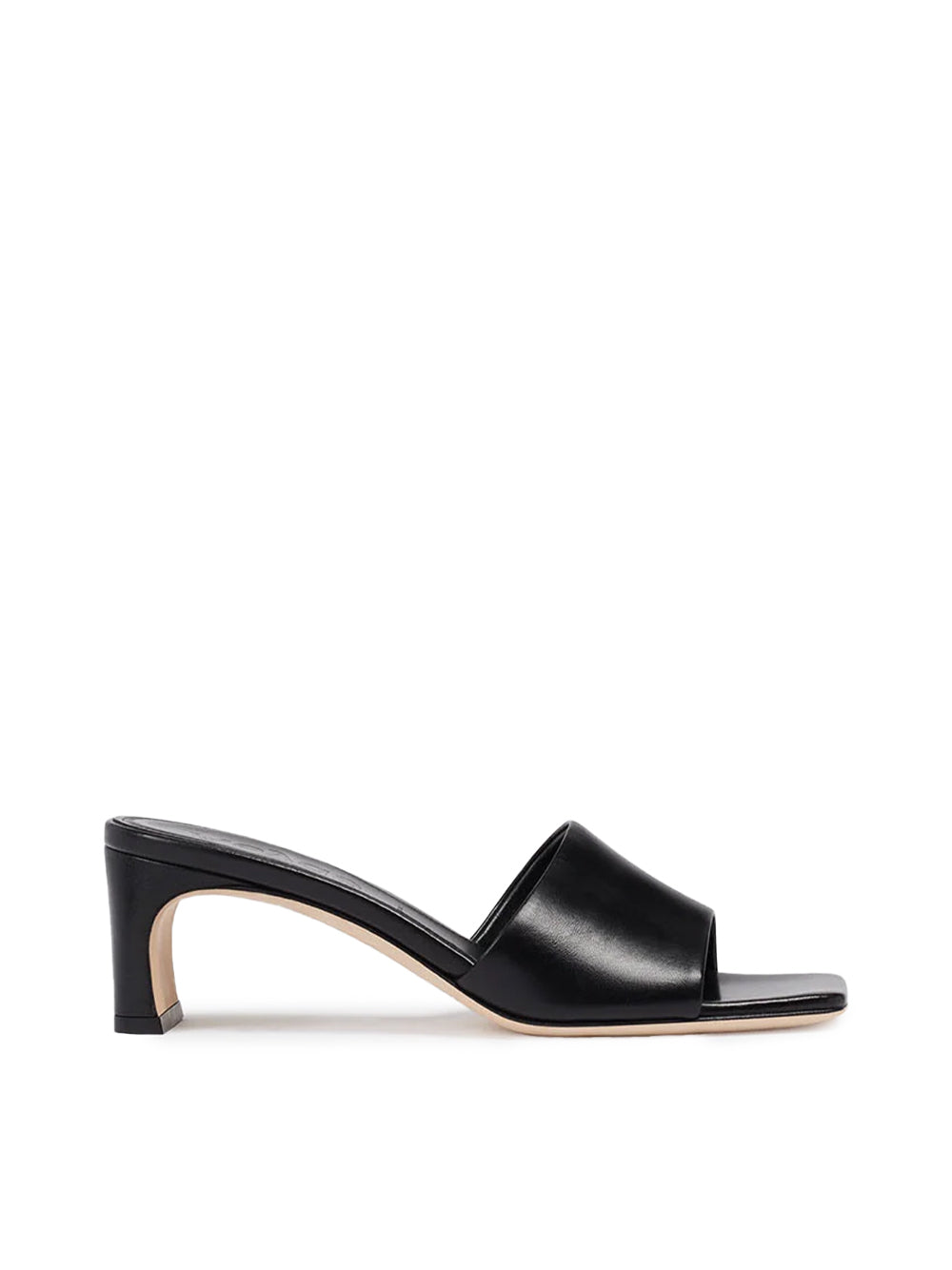 Jeanie Nappa Leather Black Sandals