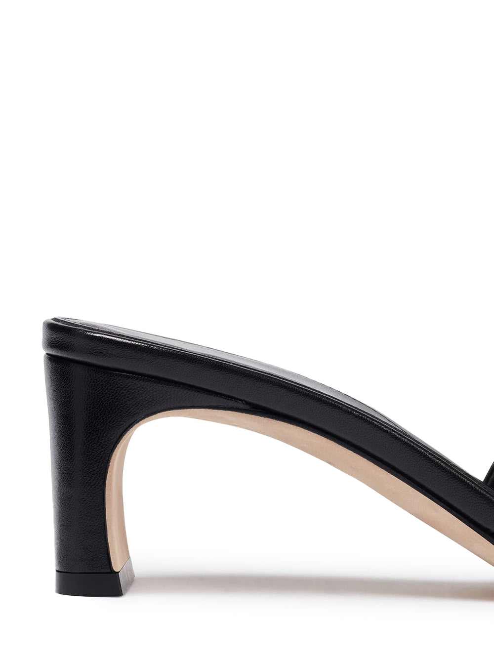Jeanie Nappa Leather Black Sandals