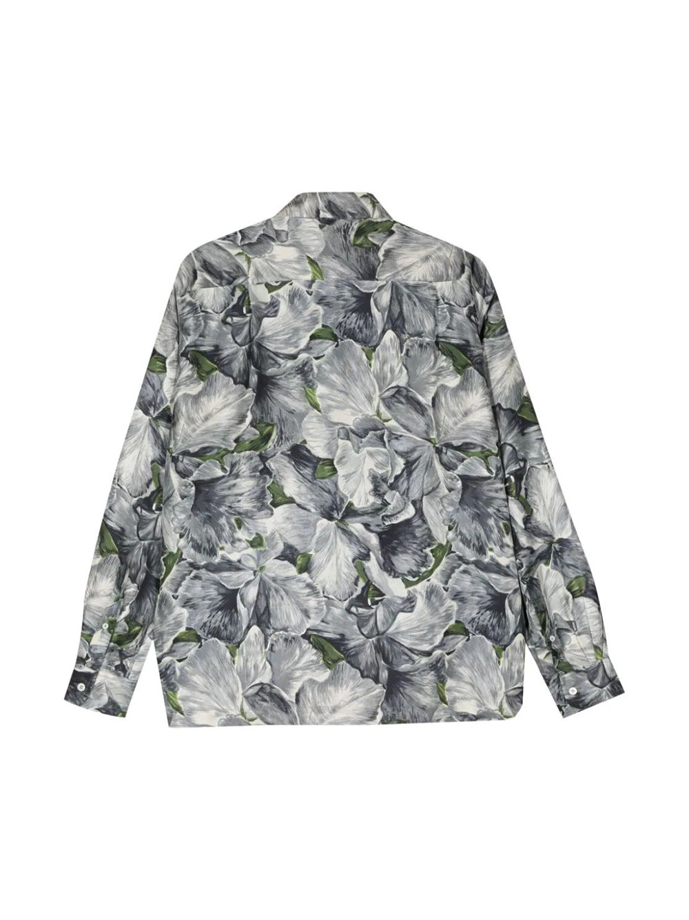 Camicia In Seta Con Stampa Floreale