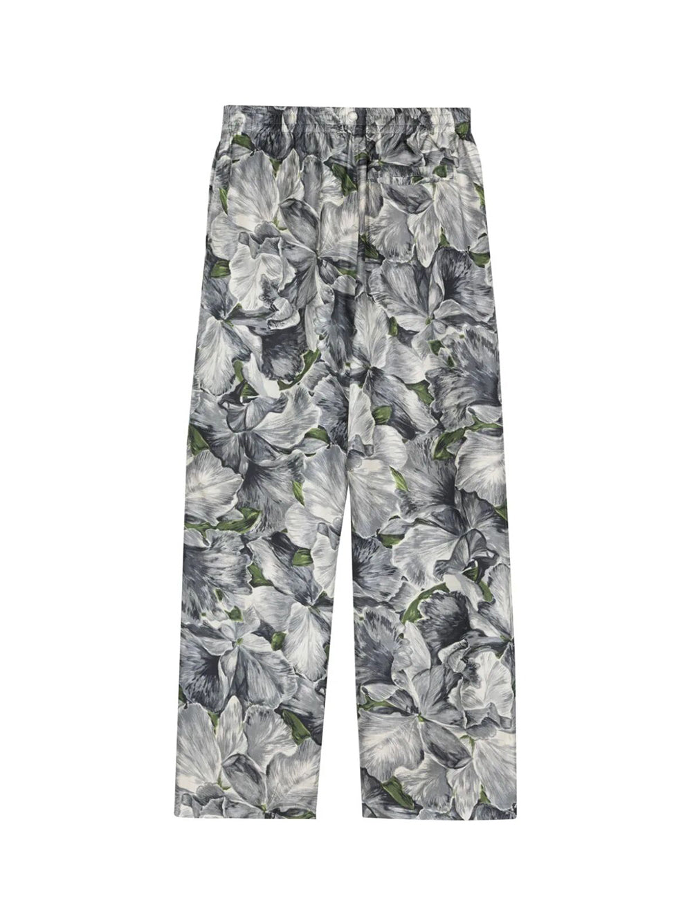 Silk floral printed trouser