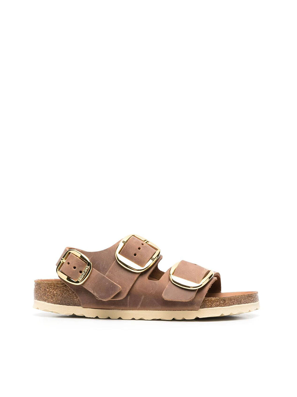 Sandalo Milano Big Buckle Cognac W