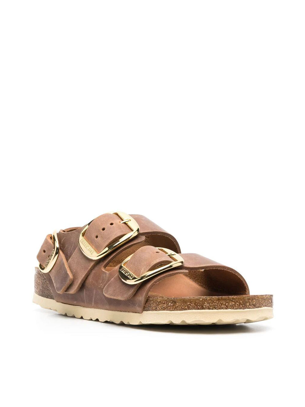 Sandalo Milano Big Buckle Cognac W