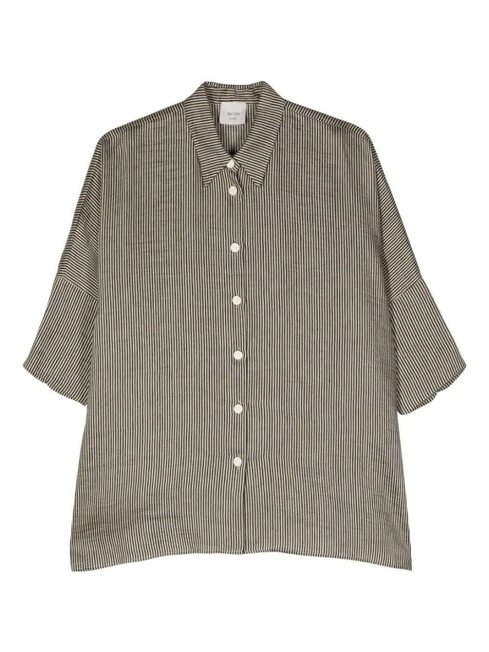 Pin-striped linen shirt