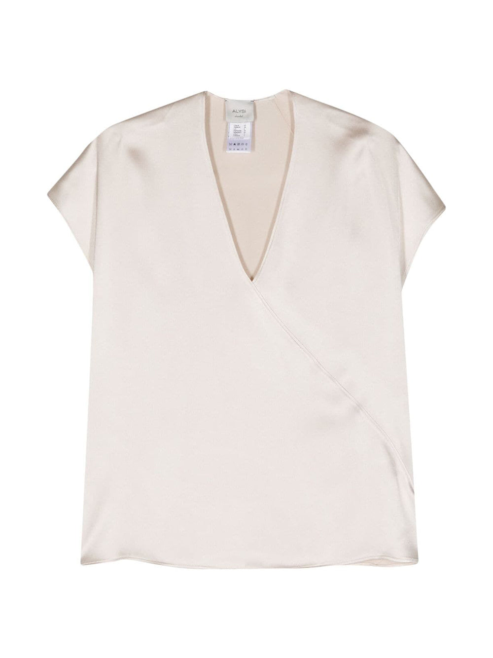 Blusa Riso Panna Con Dettaglio Cucito