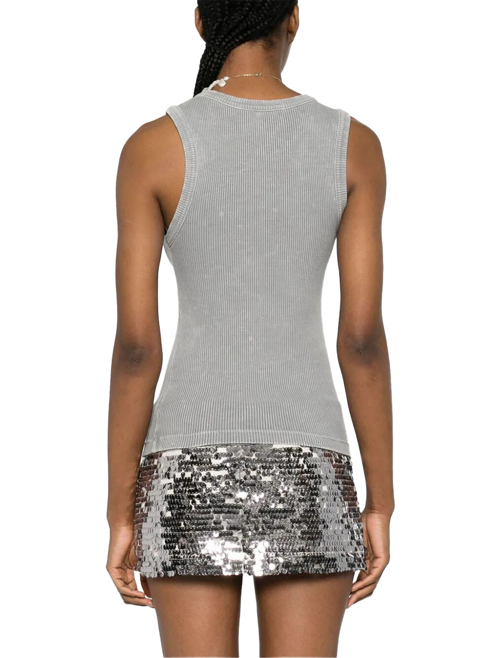 Grey Poppy Scoop Tank Top