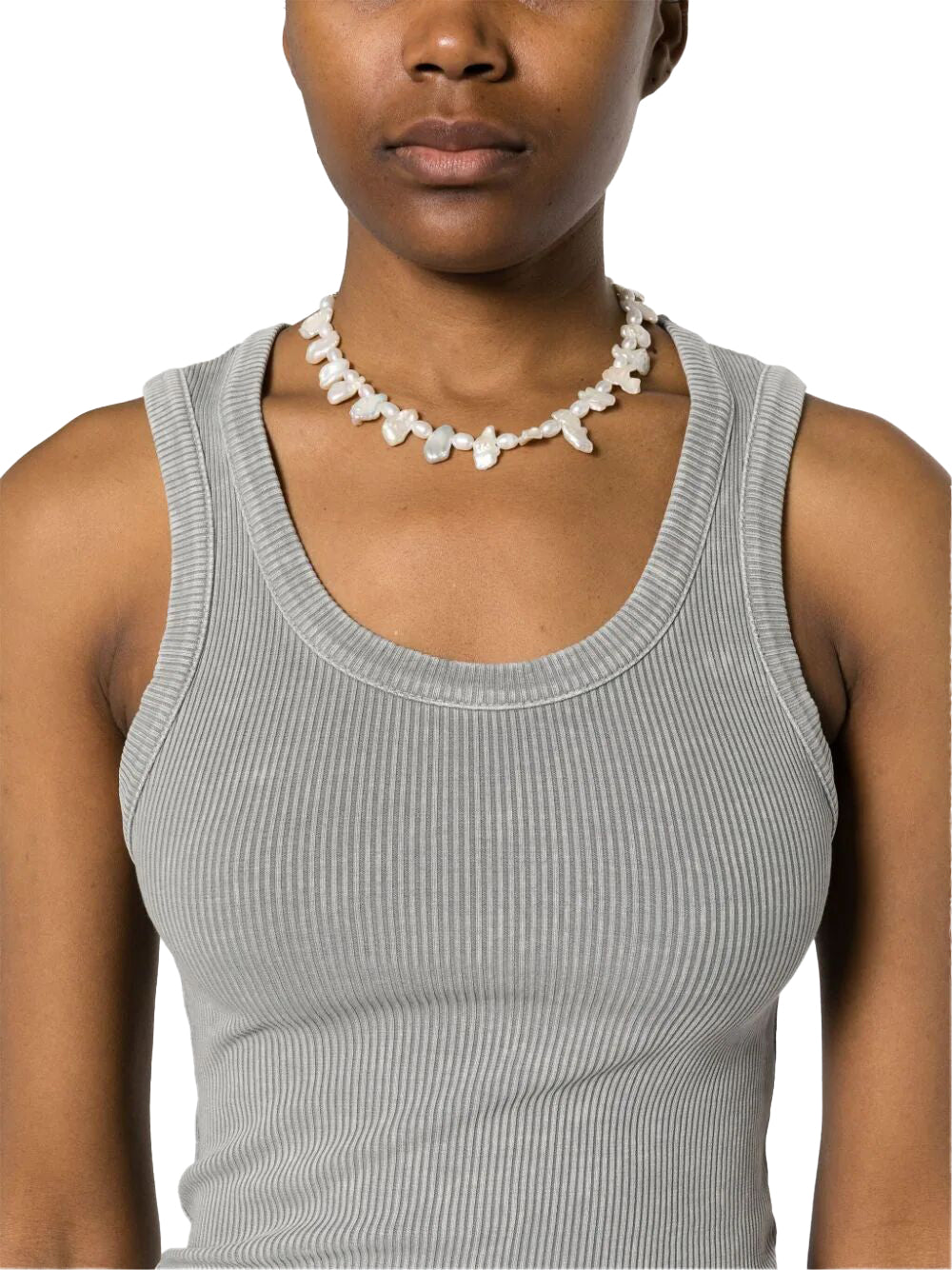 Grey Poppy Scoop Tank Top