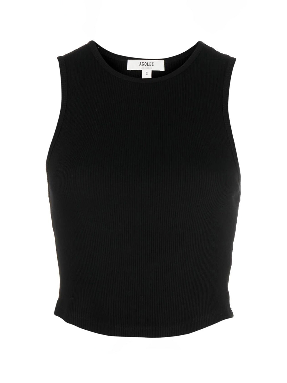 Nova Black Ribbed Tank Top