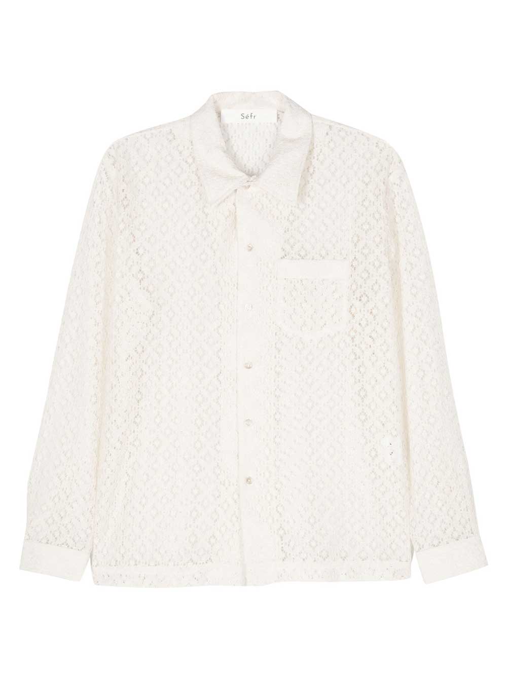 Jagou Chantilly-lace shirt