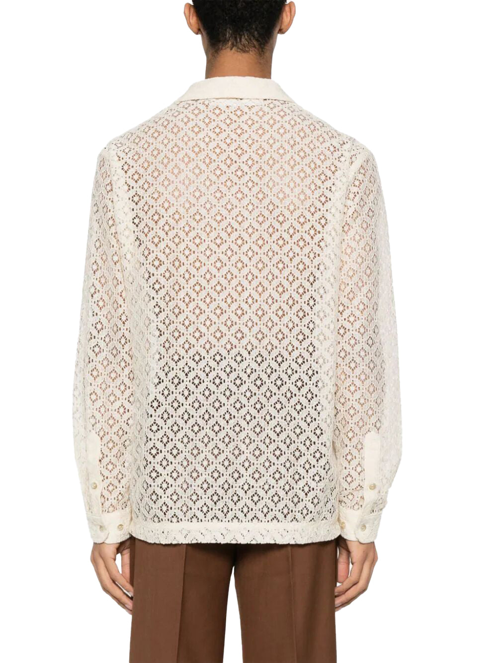 Jagou Chantilly-lace shirt