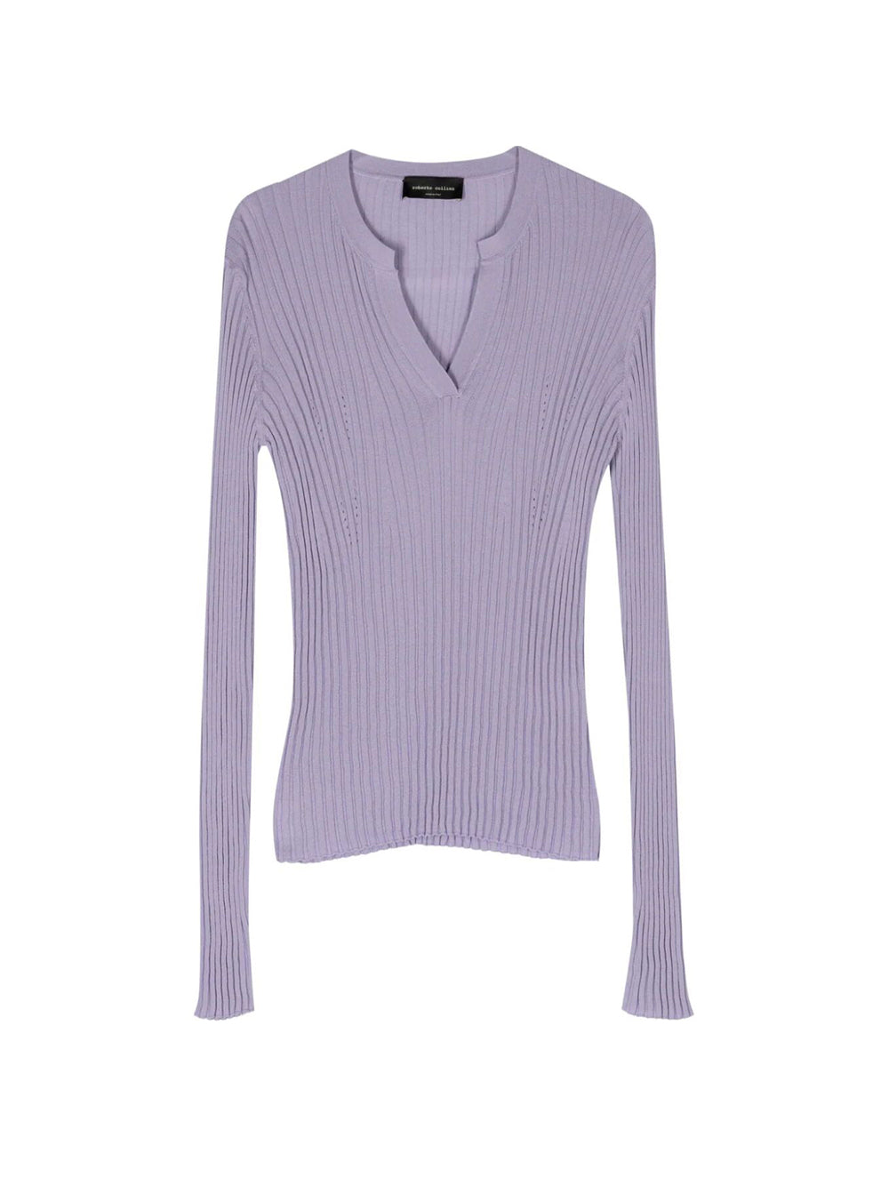 Serafino ribbed lilac top