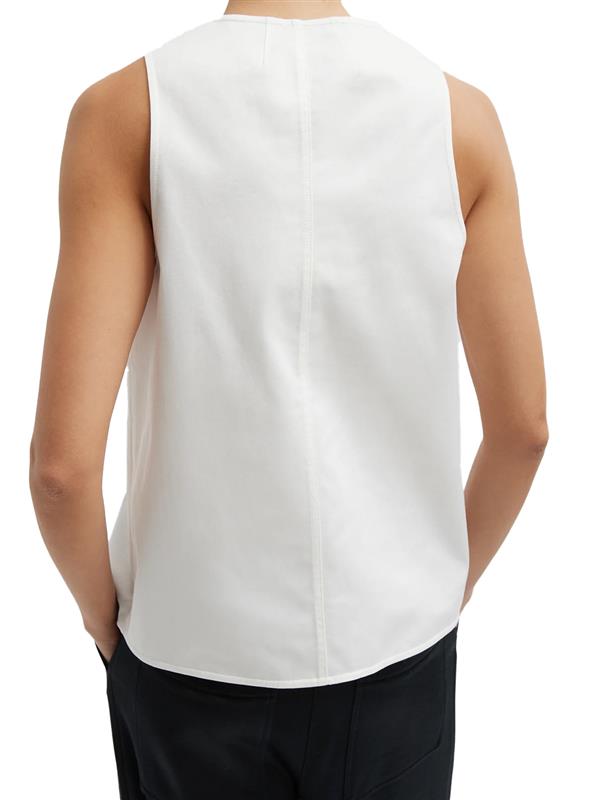 Chino slit front sleeveless top