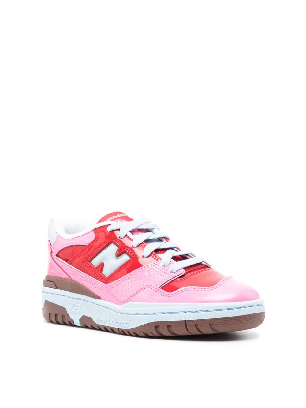 Red and Pink 550 Sneaker