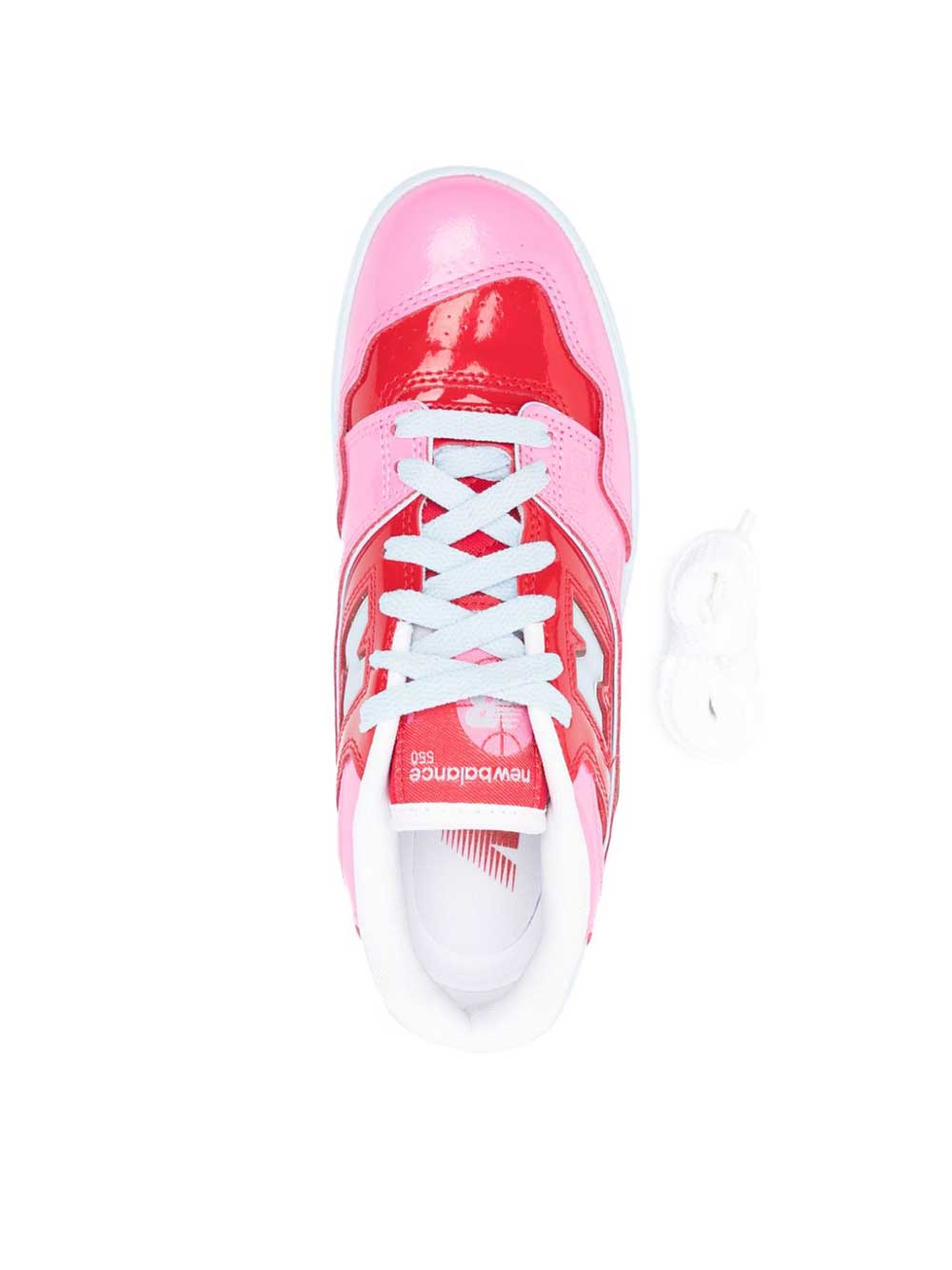 Red and Pink 550 Sneaker