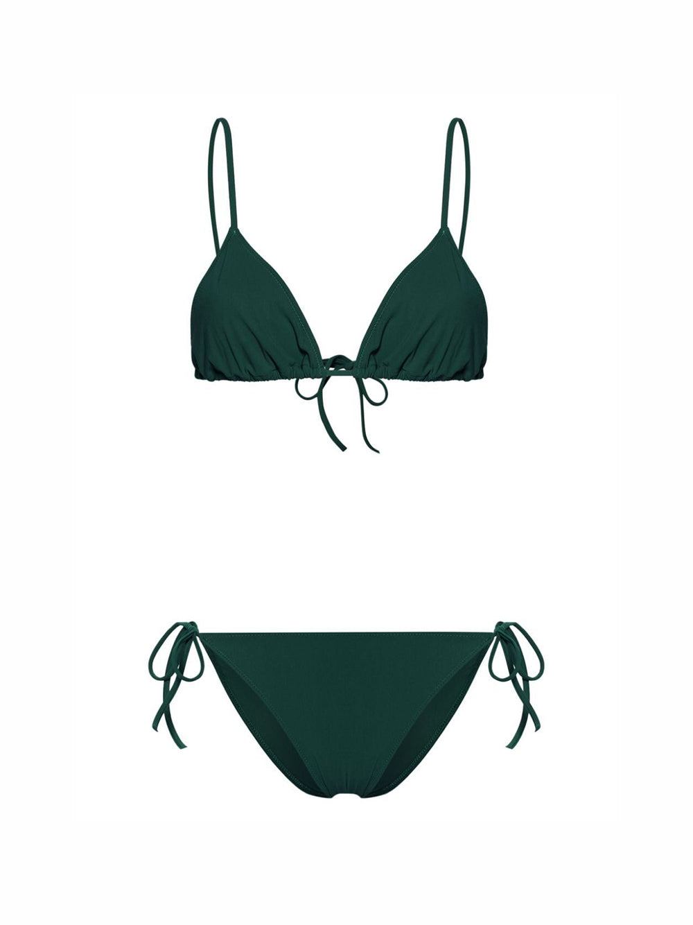 Jade green Venti triangle bikini set