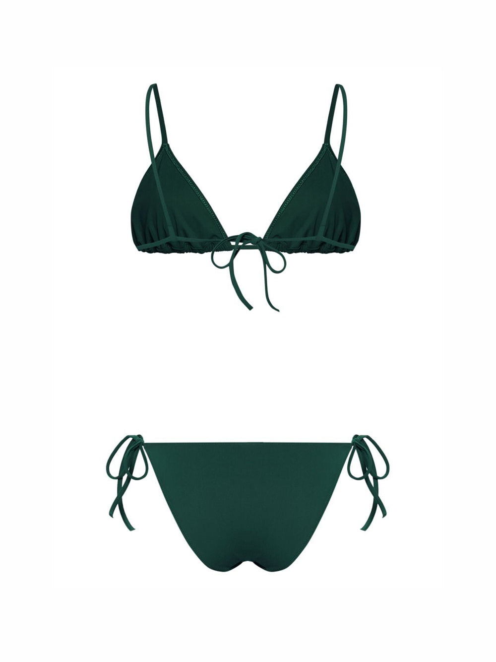Jade green Venti triangle bikini set
