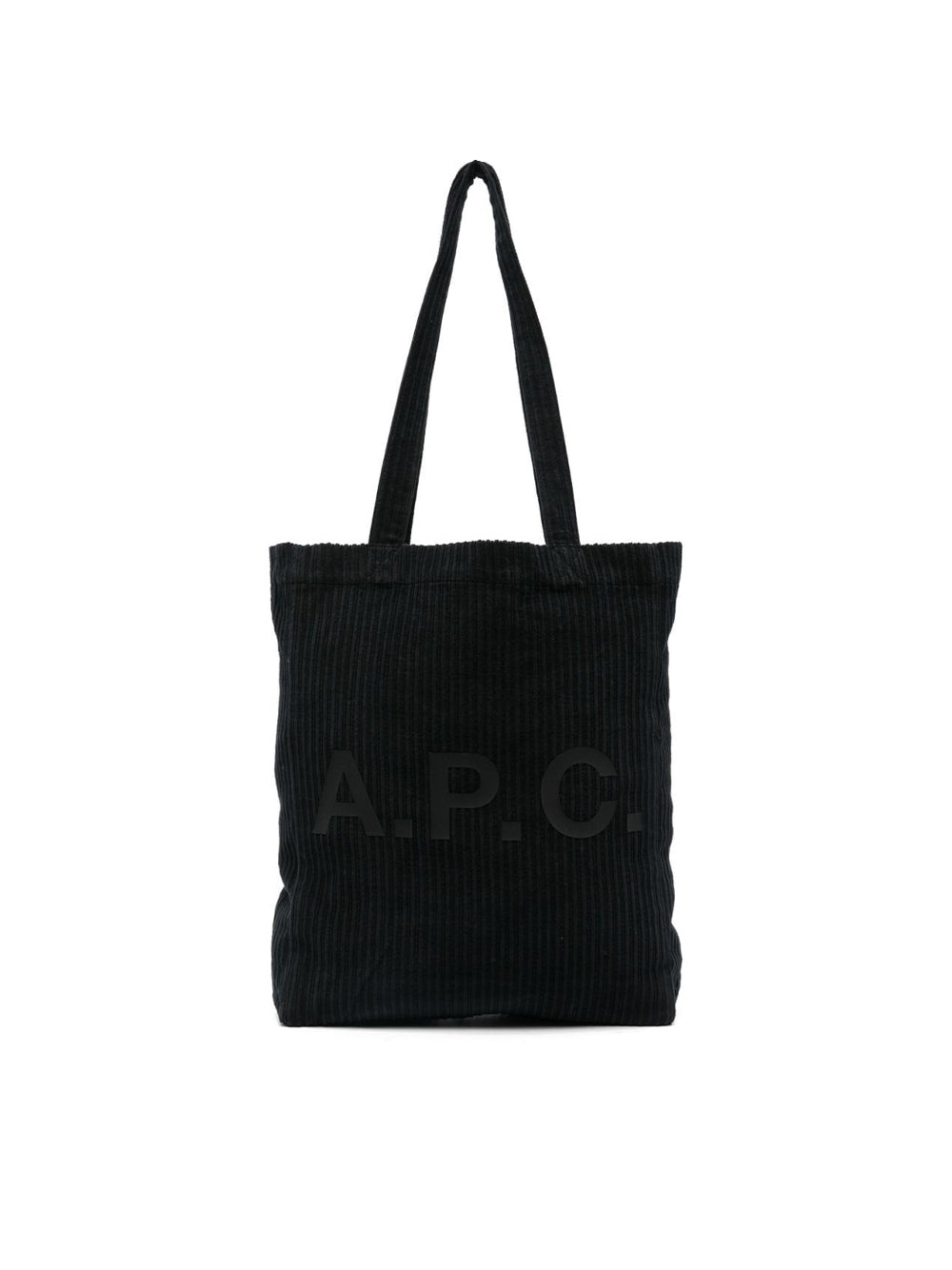 Corduroy Lou Tote in black