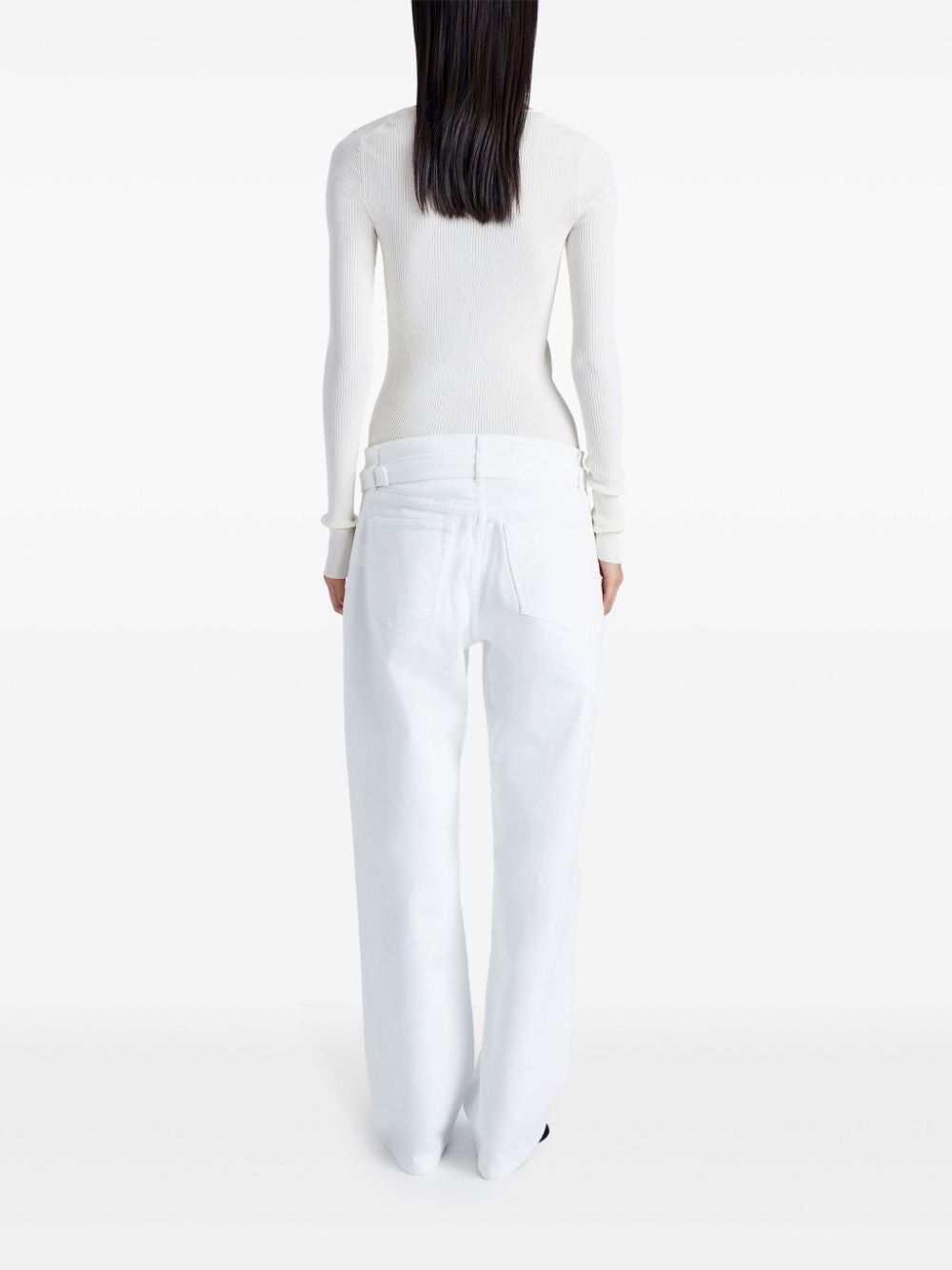 White Ellsworth straight-leg jeans