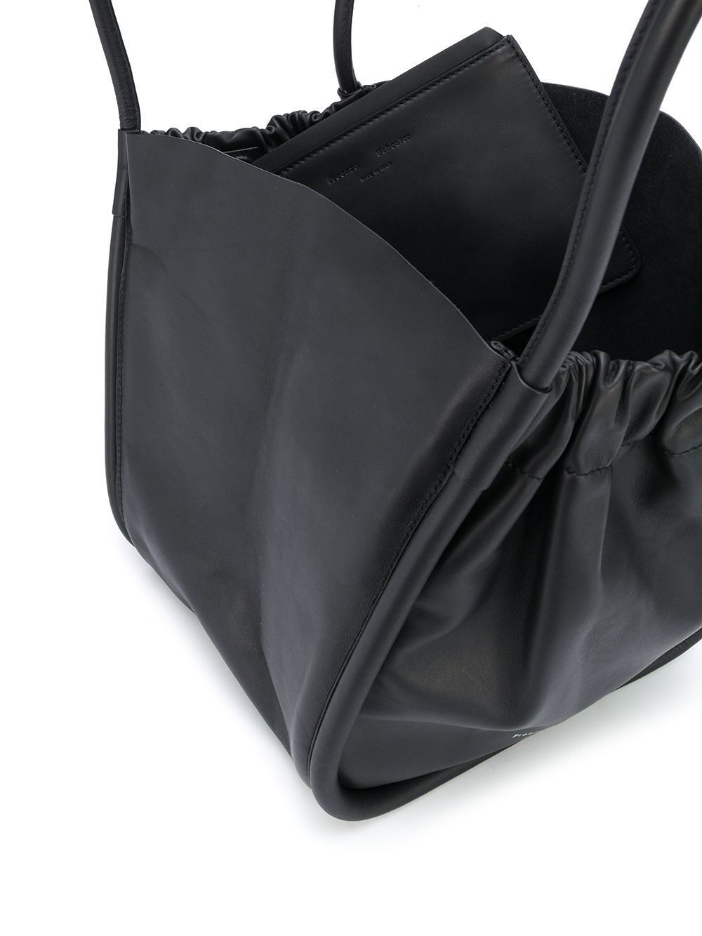 L Ruched Tote Bag