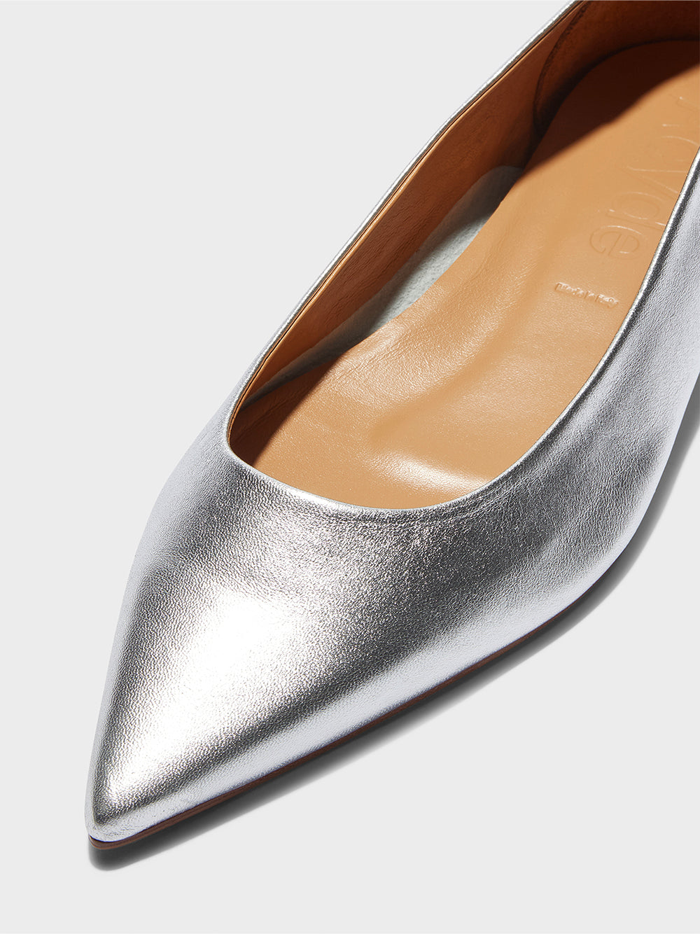 Cassy Ballerina Flats in Silver