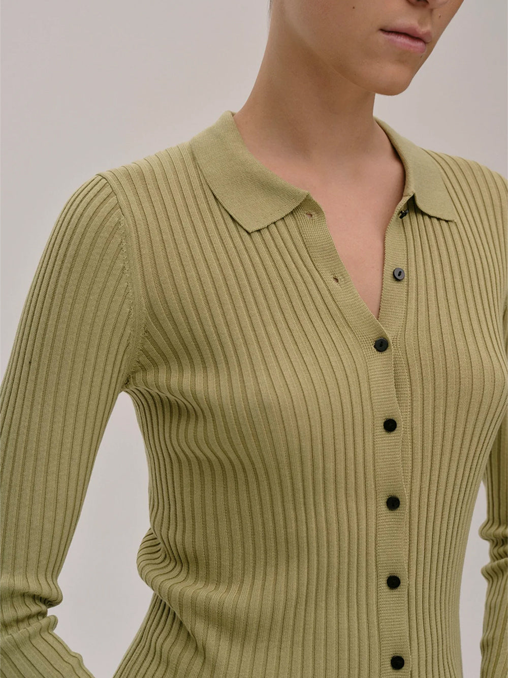 Cardigan In Maglia Turner Verde