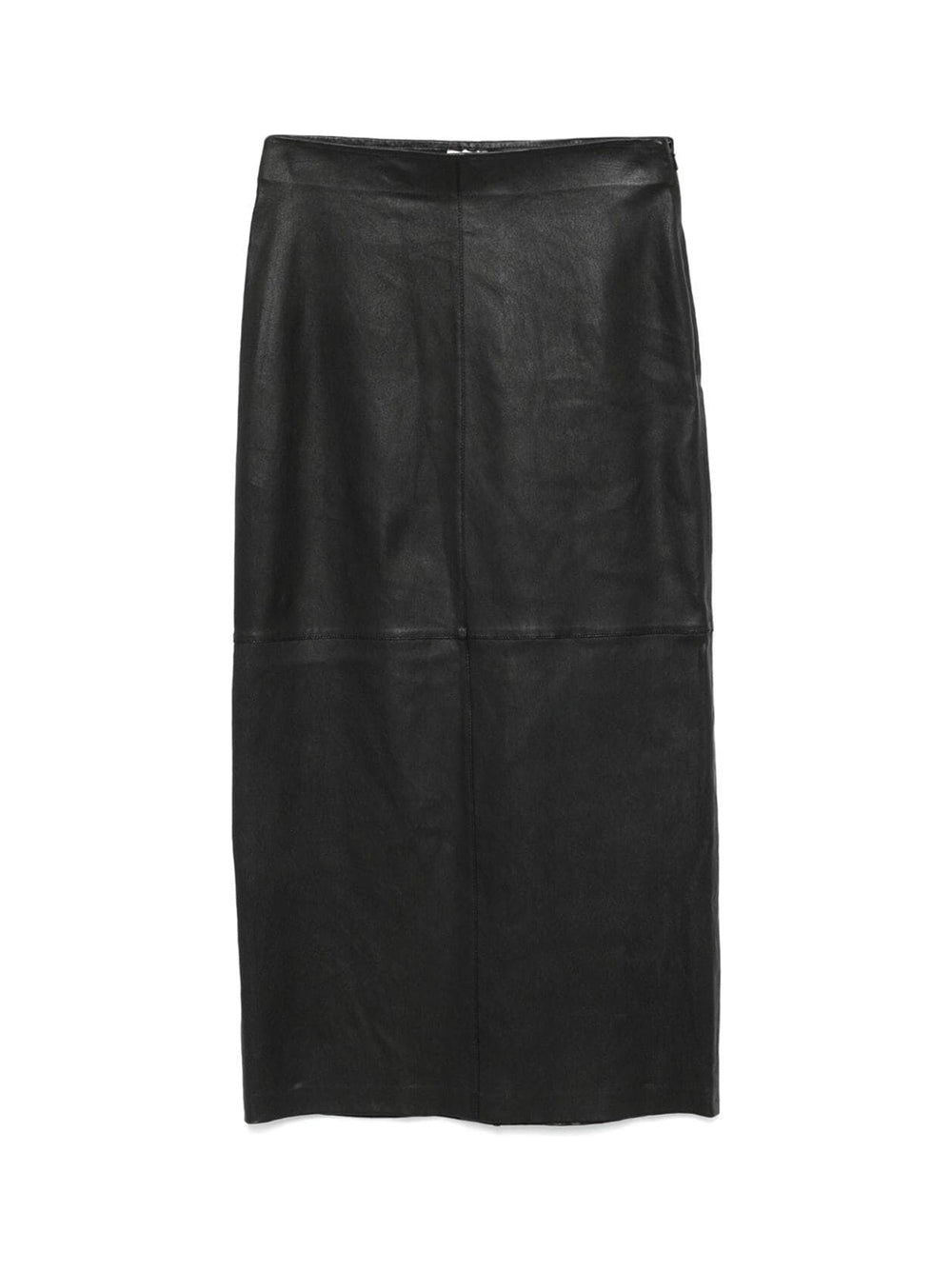 Stretch Leather Tube Skirt