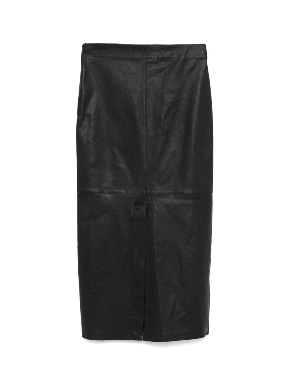 Stretch Leather Tube Skirt