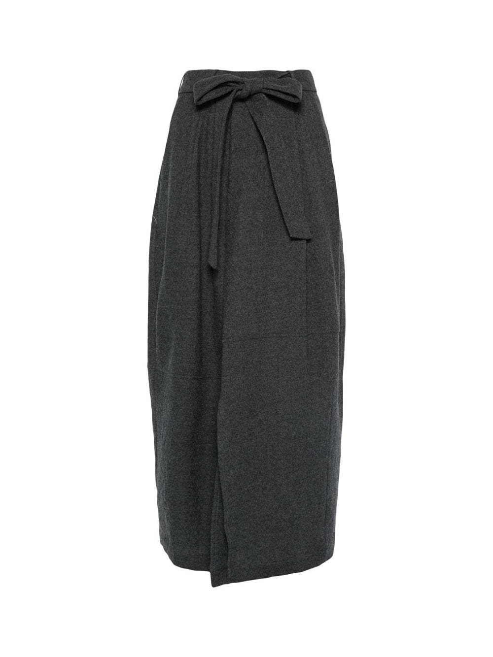 Virgin Wool Midi Skirt