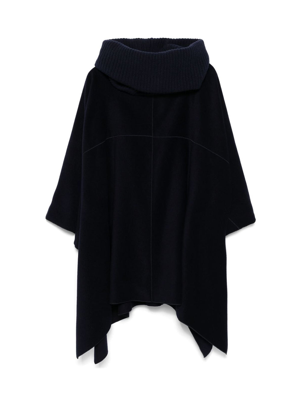 Night Blue Alpaca Cape