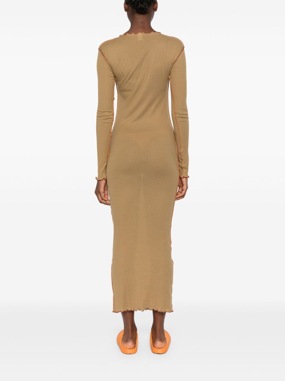 Vein Long Sleeve Dress