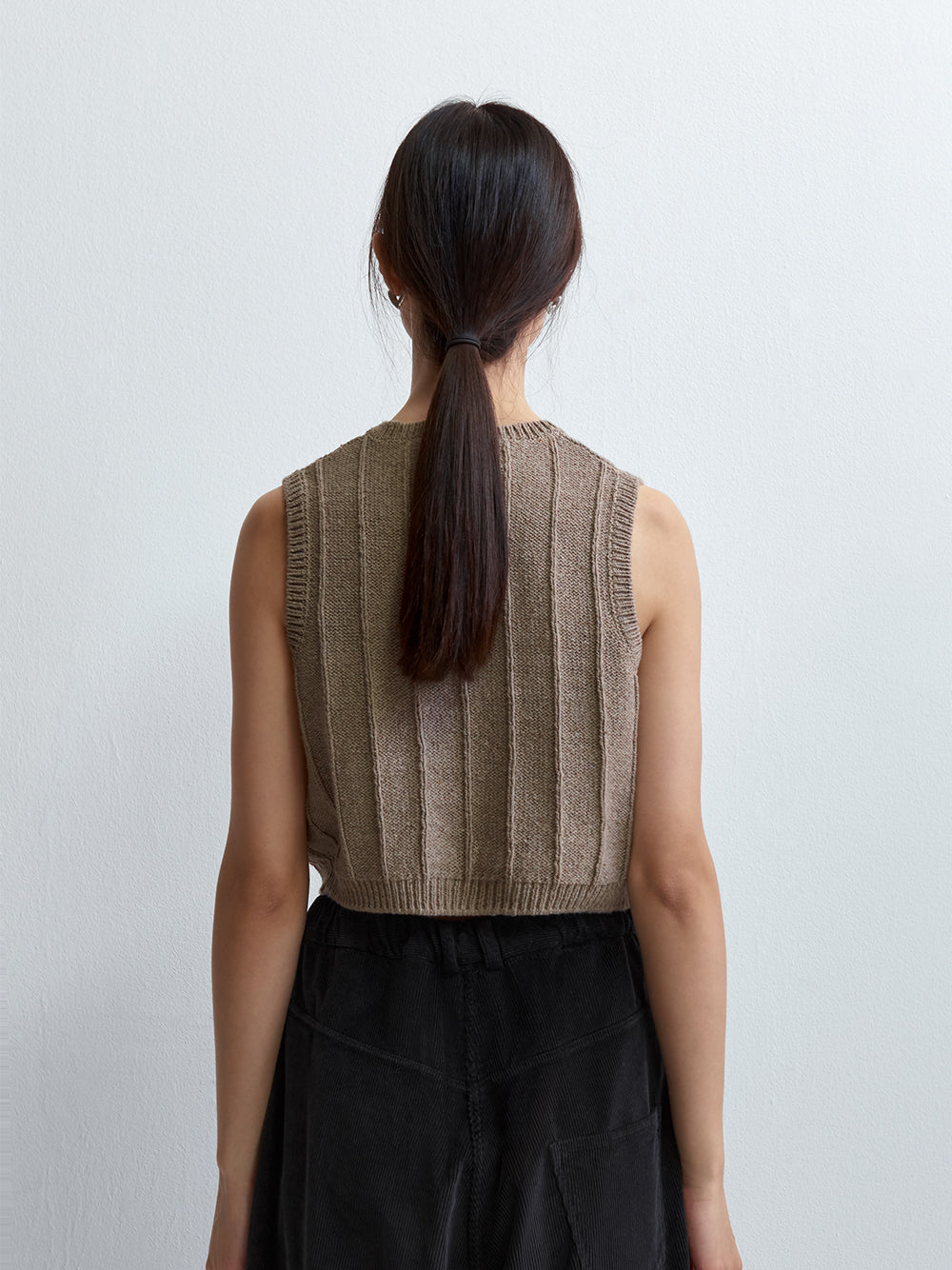 Heather cotton waistcoat