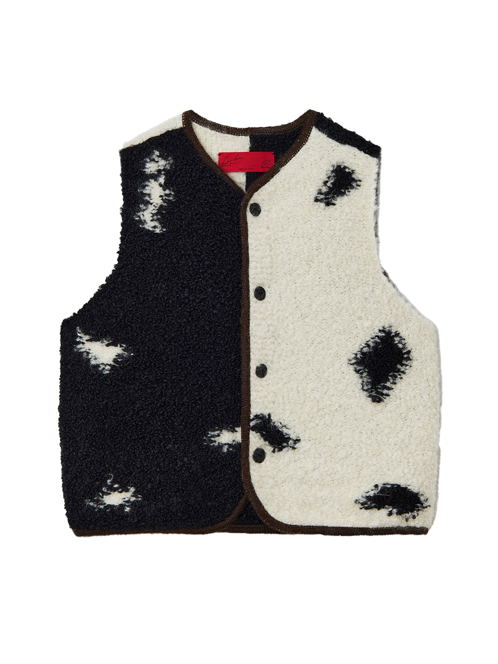 Gilet In Lana Blotch