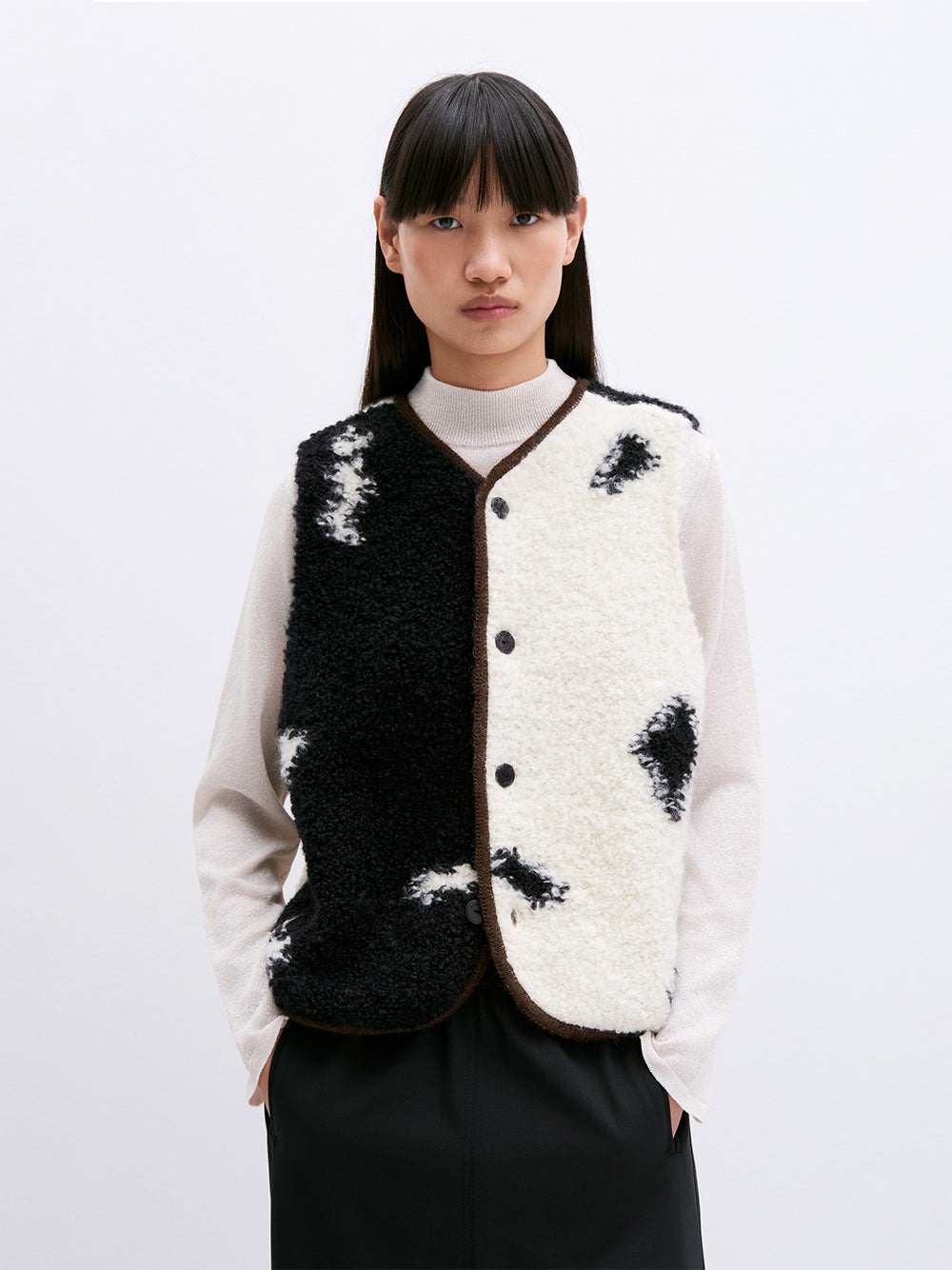 Blotch Wool Waistcoat