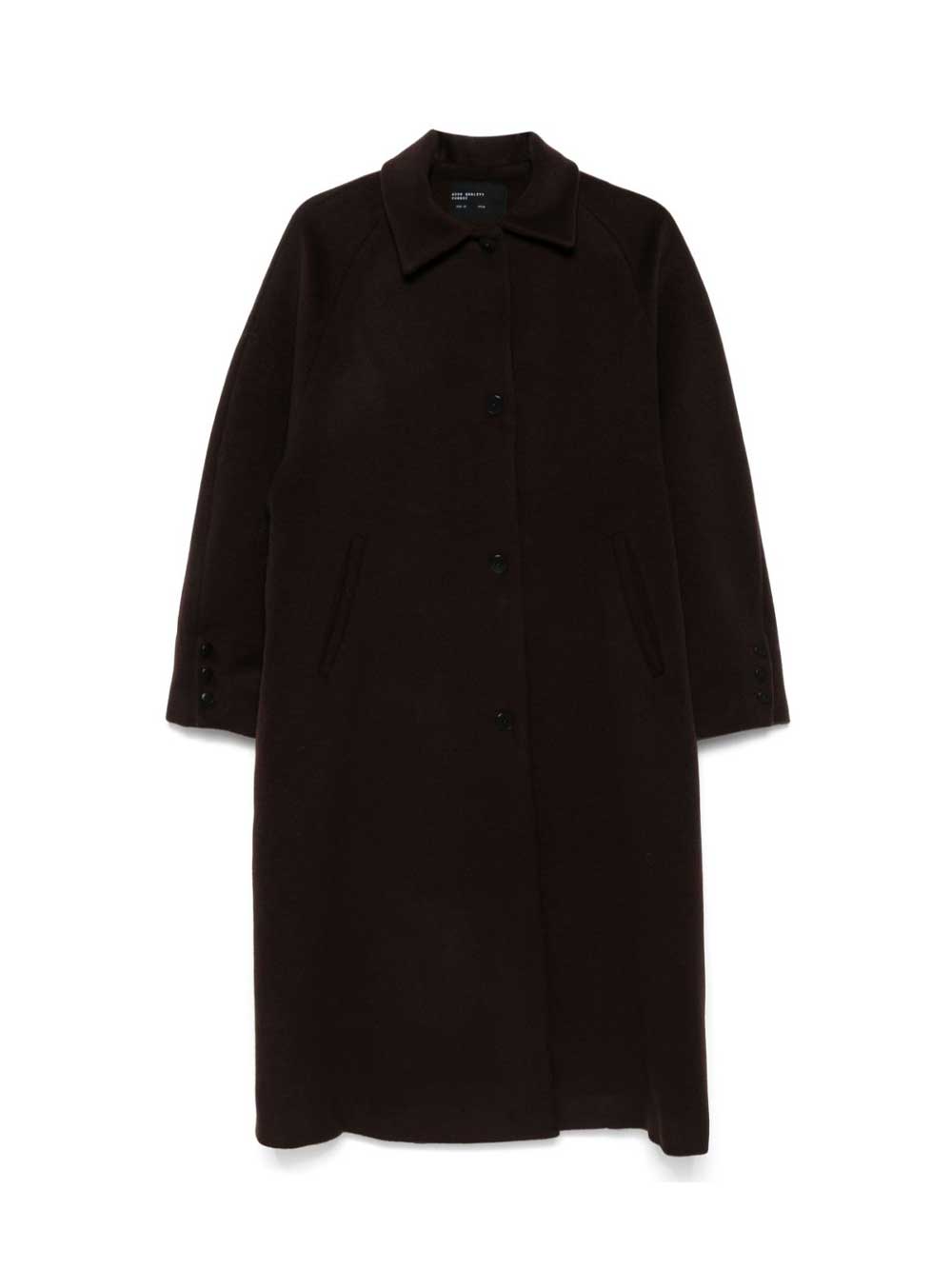 Chocolate Virgin Wool Coat