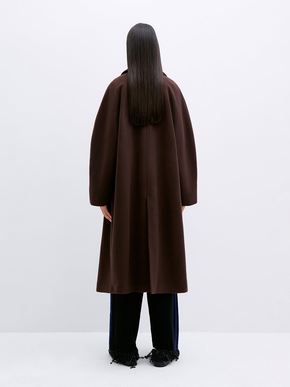 Chocolate Virgin Wool Coat