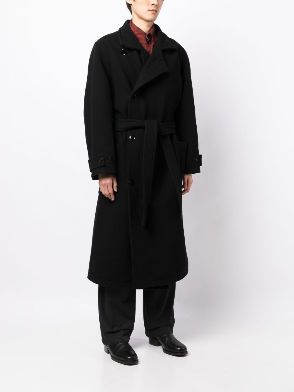 Cappotto Wrap Nero