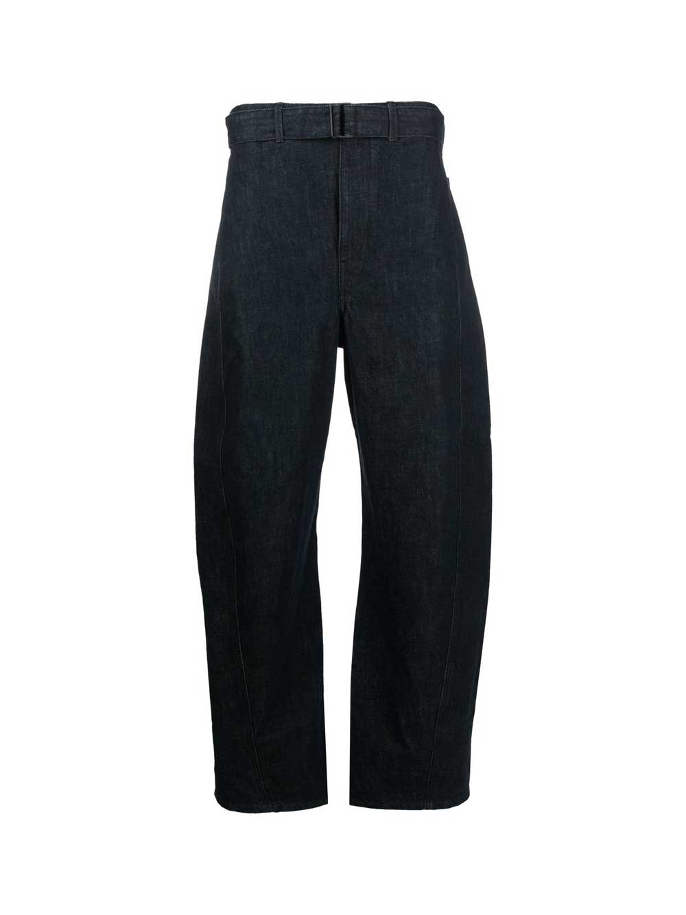 Pantalone Twisted Belted Denim Indigo