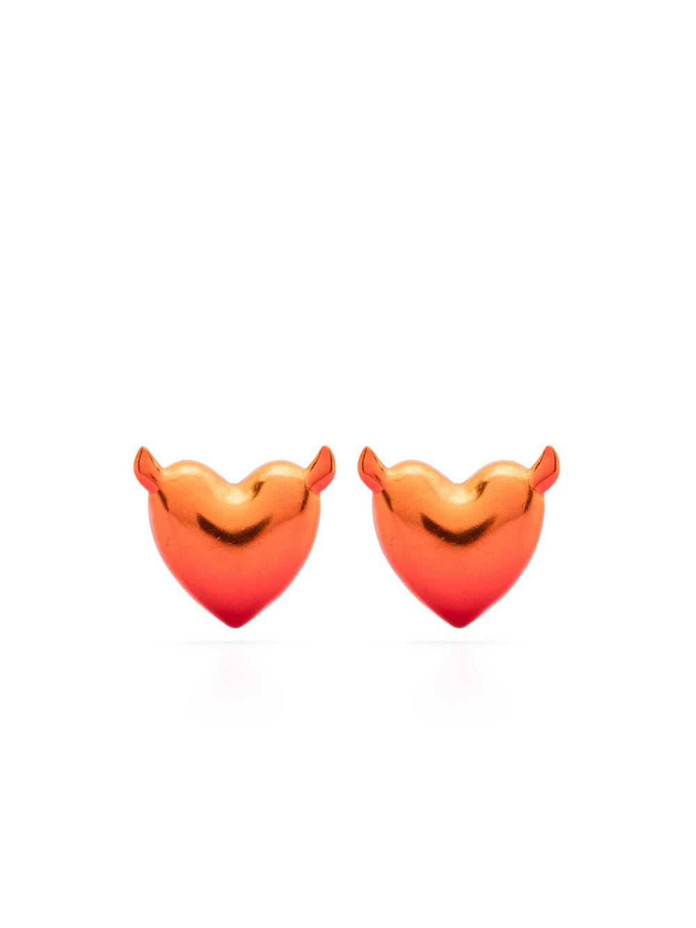 Orange Devil Earrings