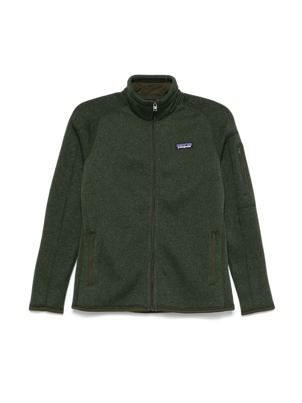 W`s Better Sweater Felpa Con Zip Verde