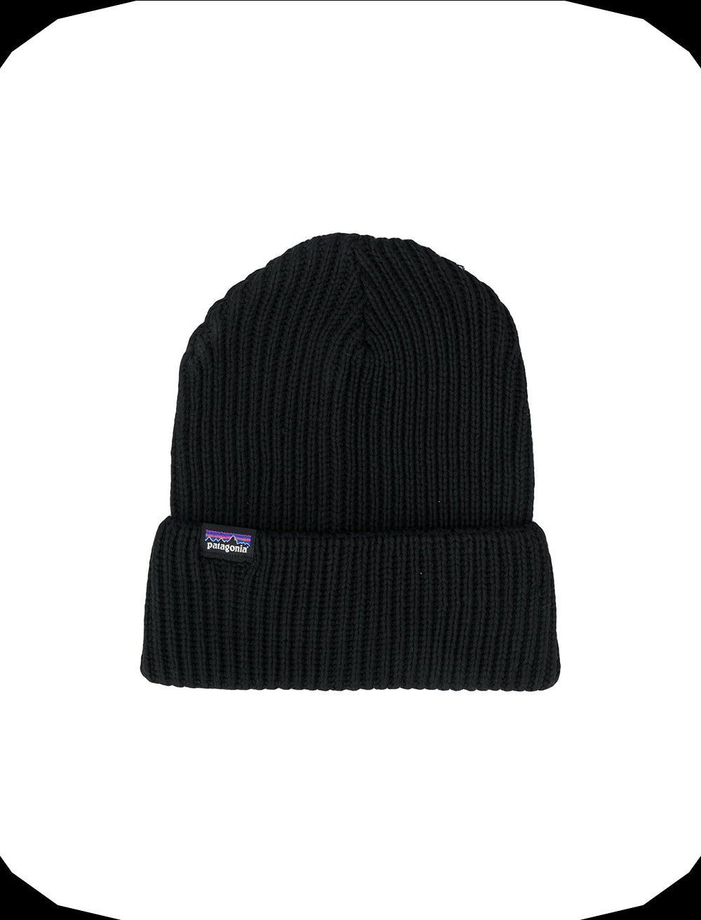 Fishermans Rolled Beanie Nero