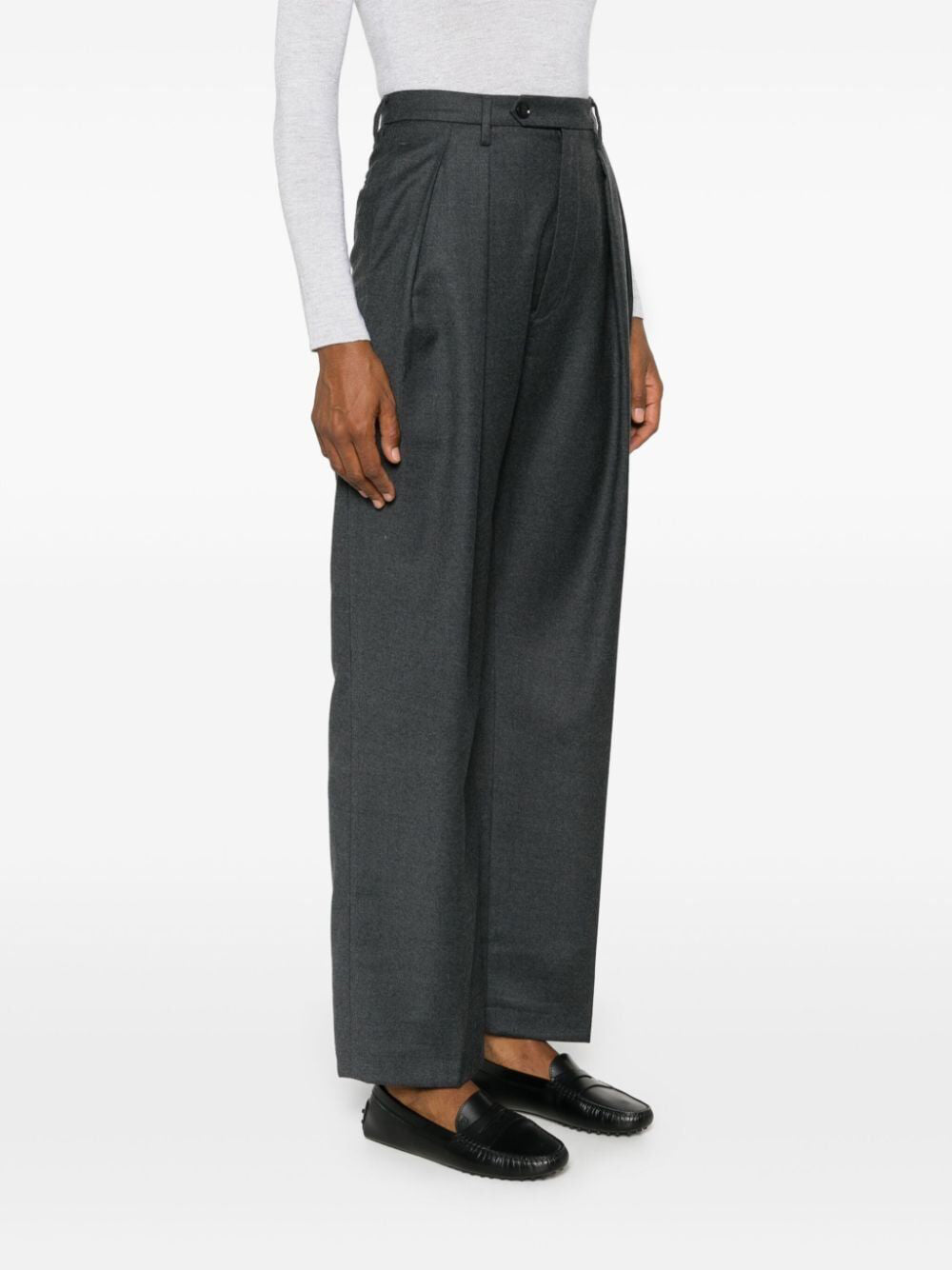 Grey Tom Flan Trousers