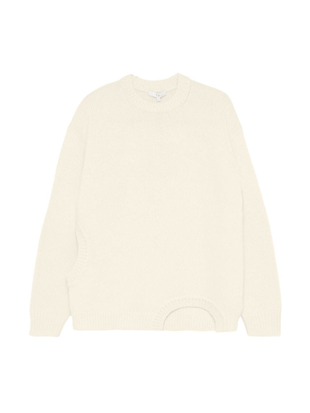 Soft Lambswool Sweater with Cut Out Detail