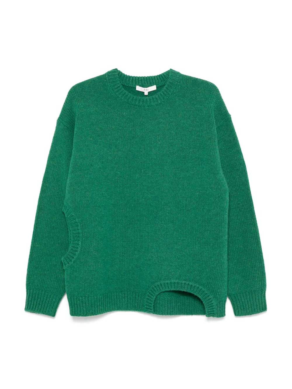 Soft Lambswool Sweater with Cut Out Detail