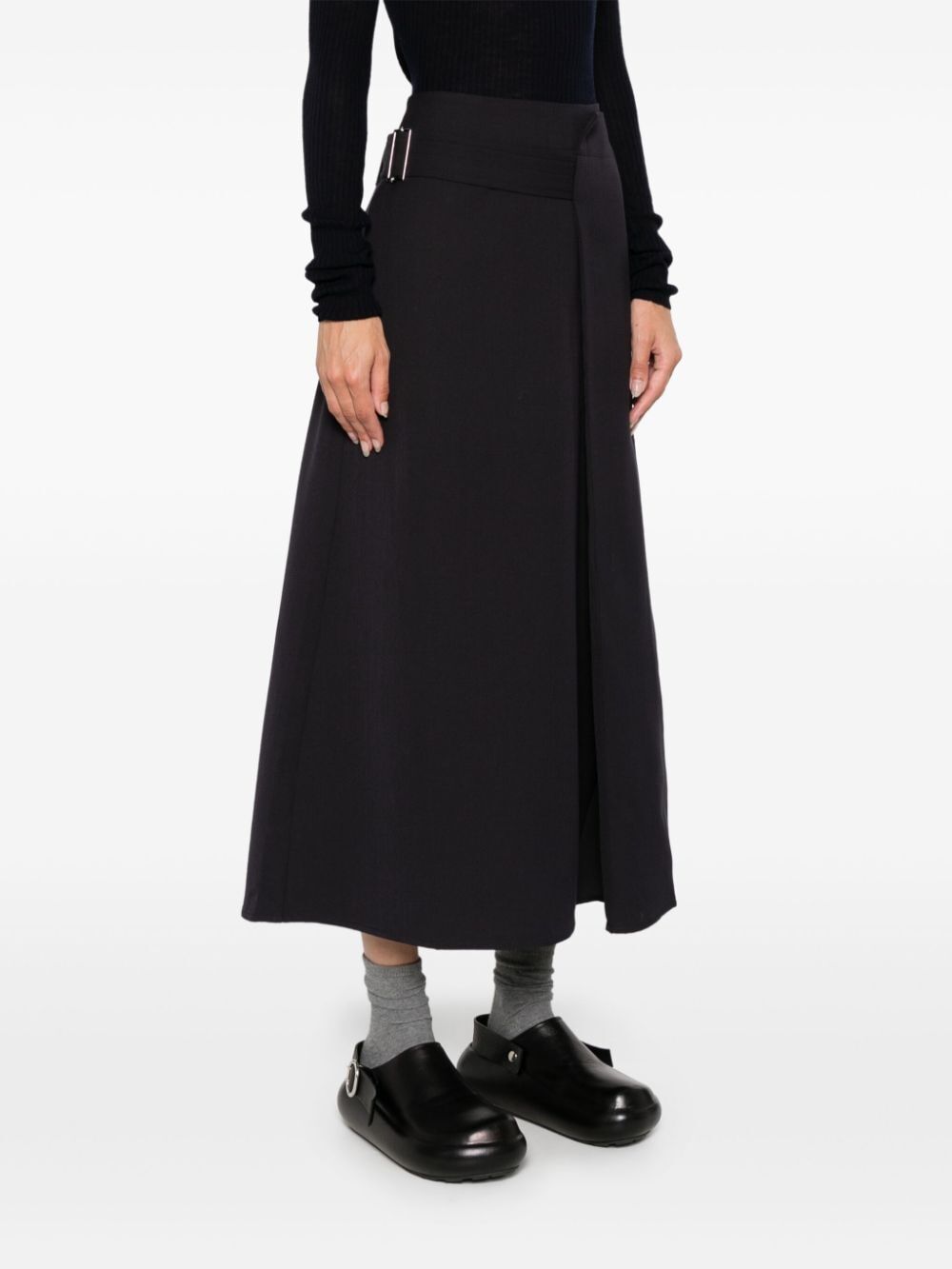 Belted Wrap Skirt