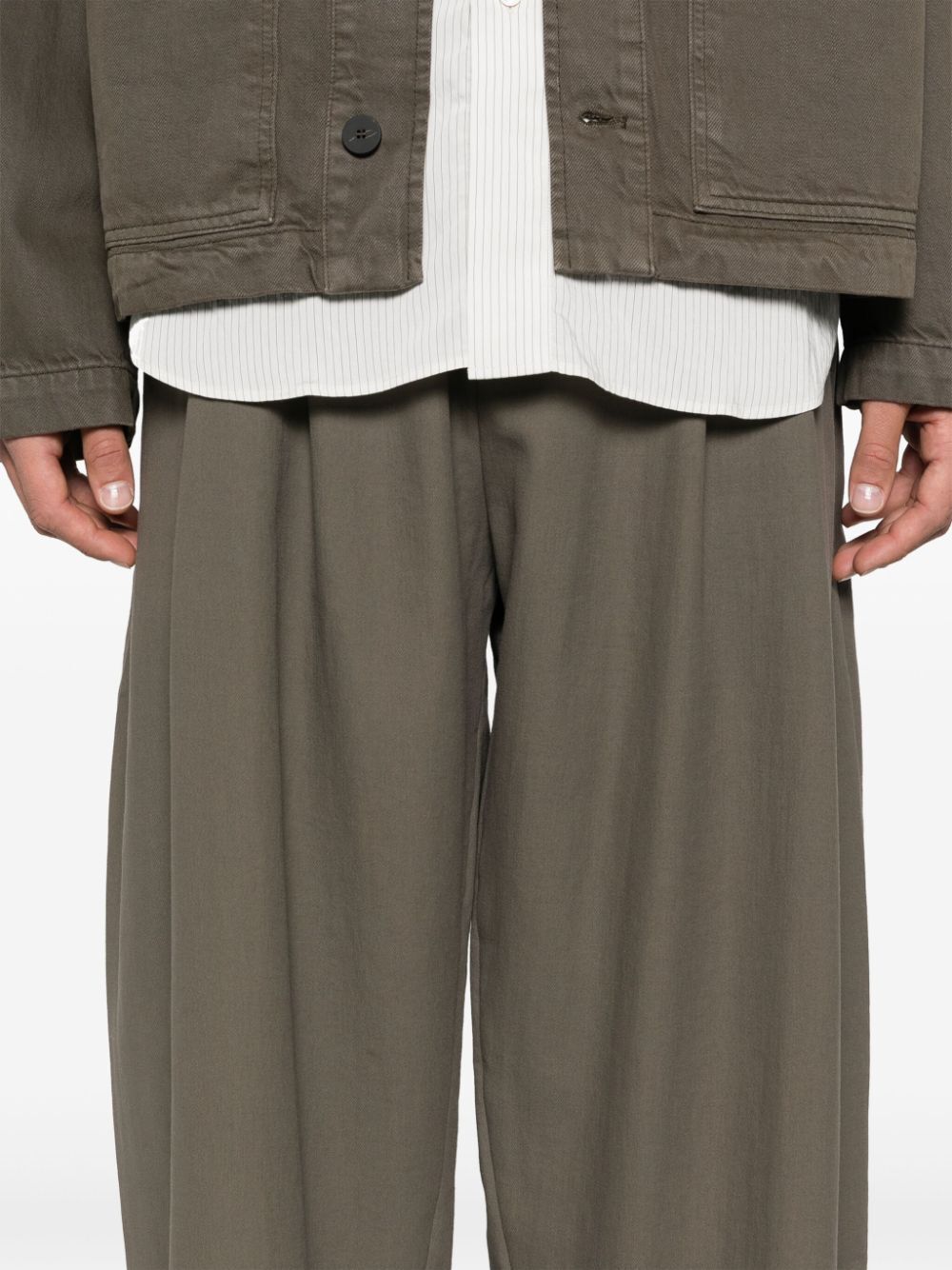 Double Pleat Volume Fossil Pants