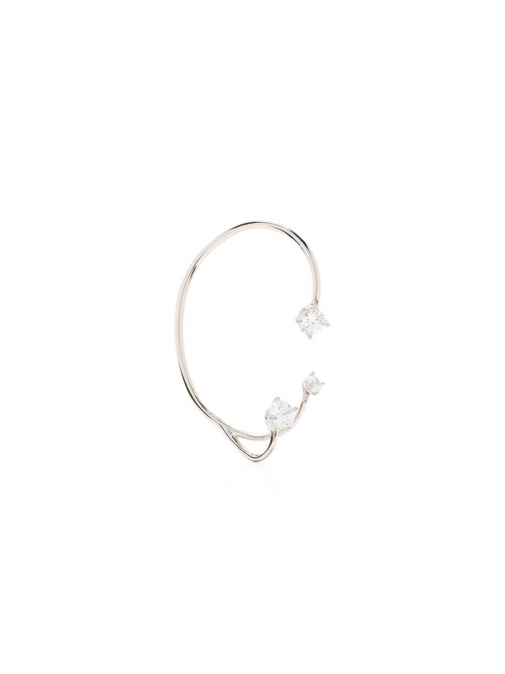 Ear Cuff Three Point Argento