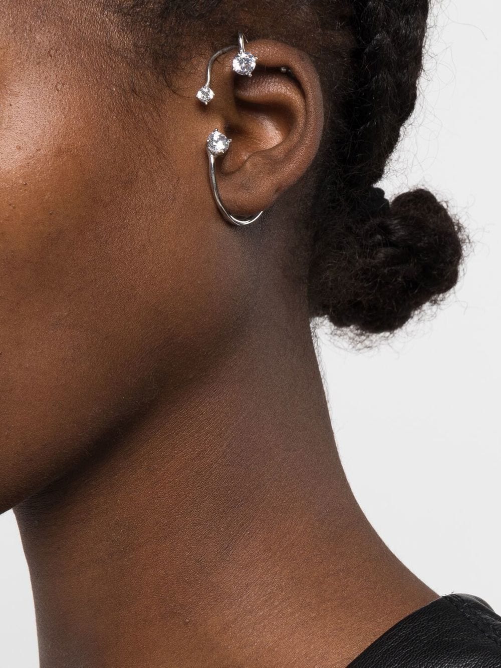 Ear Cuff Three Point Argento