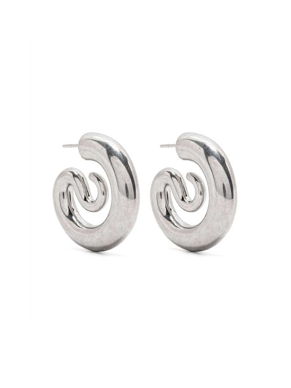 Serpent Hopps Small Silver Earrings