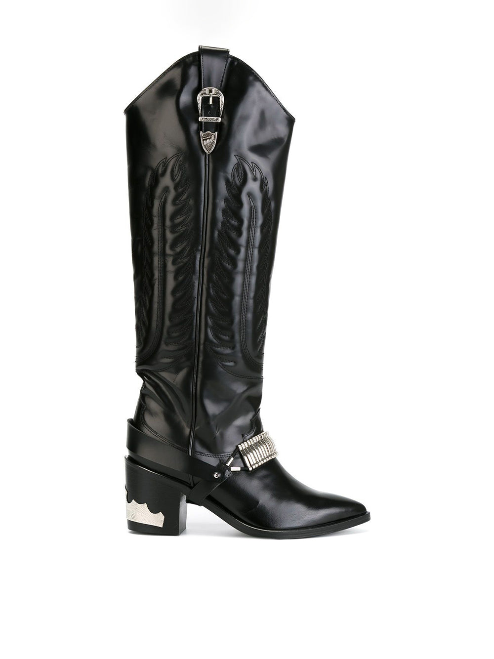 Boots with multiple buckles