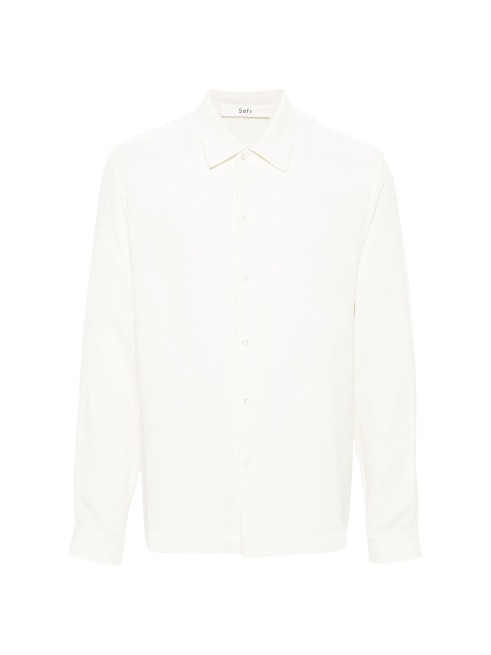 Sense off-white viscose and wool shirt