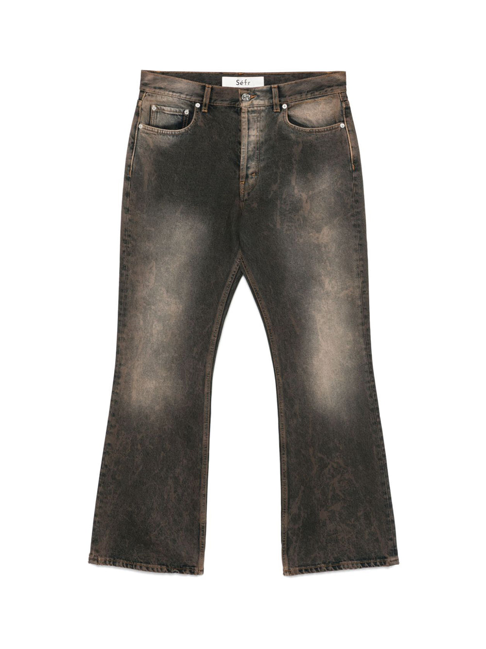 Jeans Rider Cut In Denim Ruggine